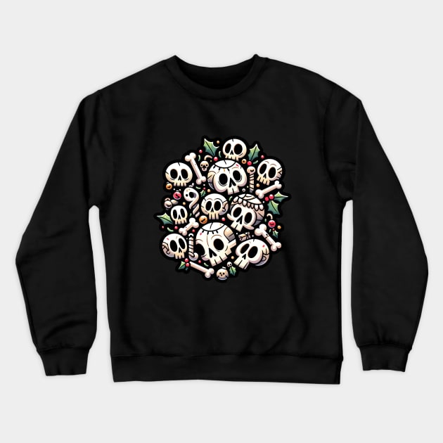 Deck the halls with skulls and bodies Crewneck Sweatshirt by OddHouse